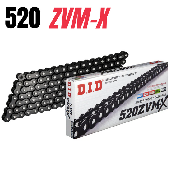 DID Chain 520 120L ZVMX X-Ring Rivet Type ZB Black/Black