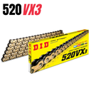 DID Chain 520 126L VX3 X-Ring ZB Rivet Gold/Black