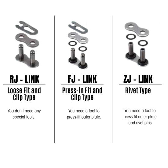 DID Chain Masterlink 520 VX3 X-Ring Clip Type FJ Gold/Black