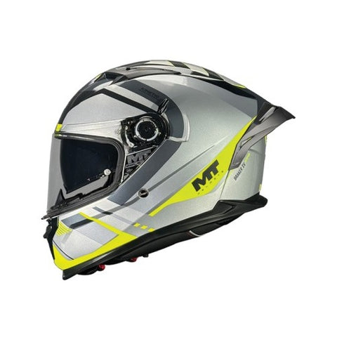 MT Full Face Helmet Braker SV C2 Grey/Yellow