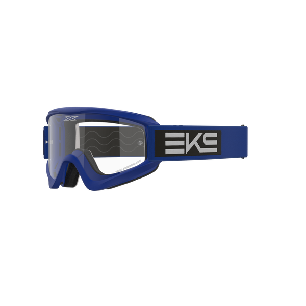 EKS Brand GOX Flat Out Clear Goggles Blue/Black