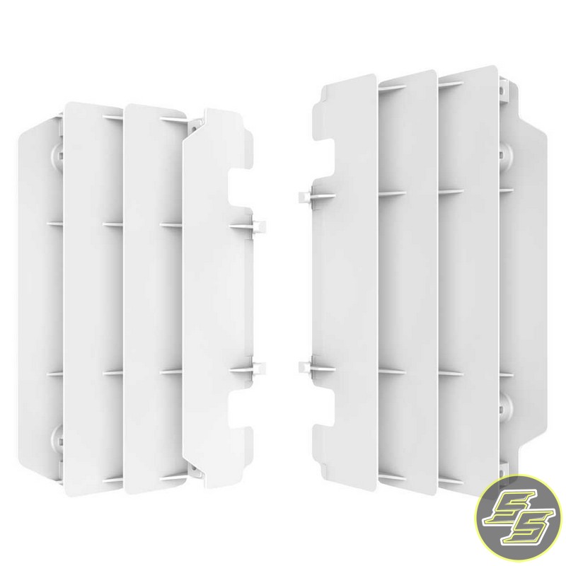 Polisport Radiator Louvers Kawasaki KX125|250 '03-07 White