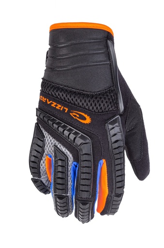 [LIZ-MM24220] Lizzard Raptor Long Finger MX Glove Black/Orange
