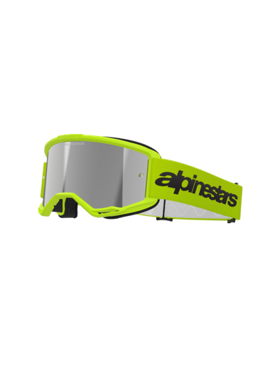 [ALP-AS5103225/5299] Alpinestars Goggles Vision 3 Wordmark Flou Yellow Mirror Silver