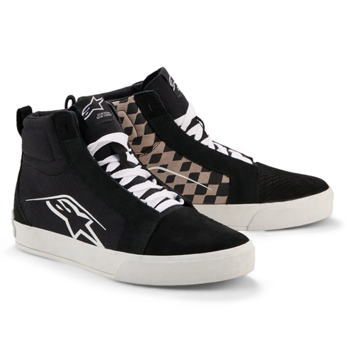 [ALP-AS2540726-1642] Alpinestars Ride-63 Canvas Shoes Black/Cool Grey/Check