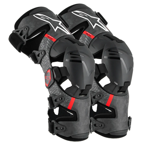 [ALP-AS6501425-13] Alpinestars Supertech RK-10 Plasma Knee Brace Set Black/Red