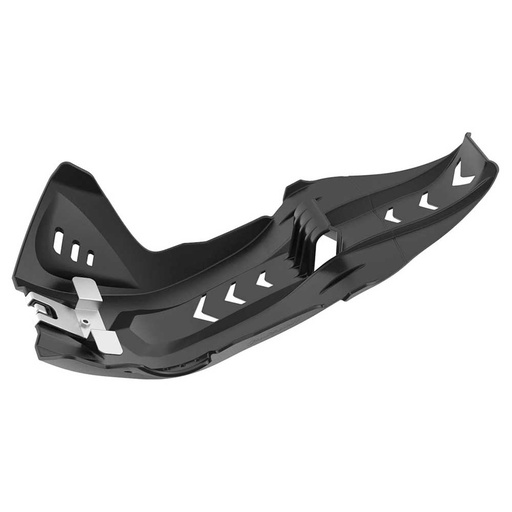 [POL-8469100004] Polisport Fortress Skid Plate w Linkage Guard KTM SX Husq FC|FE '16-19 Black