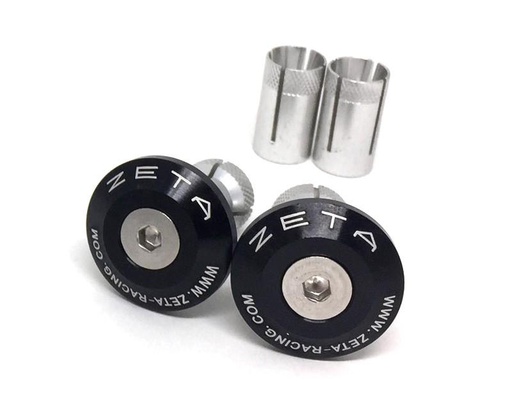 [ZET-48-7005] Zeta Bar Ends 29mm Black