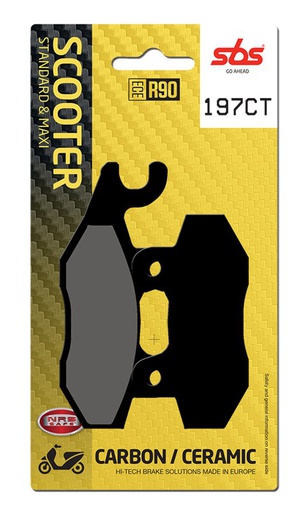 [SBS-197CT] SBS Brake Pad FA135/FA214 Scooter Carbon